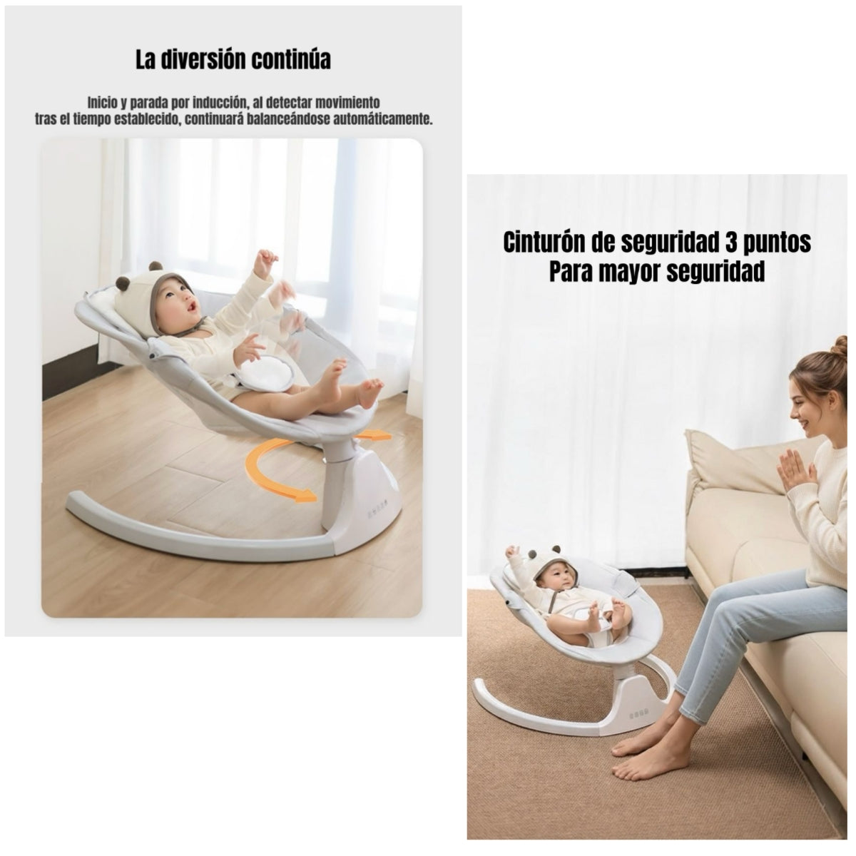 Mecedora Eléctrica LuBabycas BlueTooth Turbo