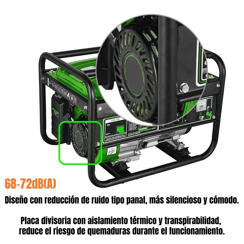 Generador Eléctrico A Gasolina OHV 2500W HD Rojo