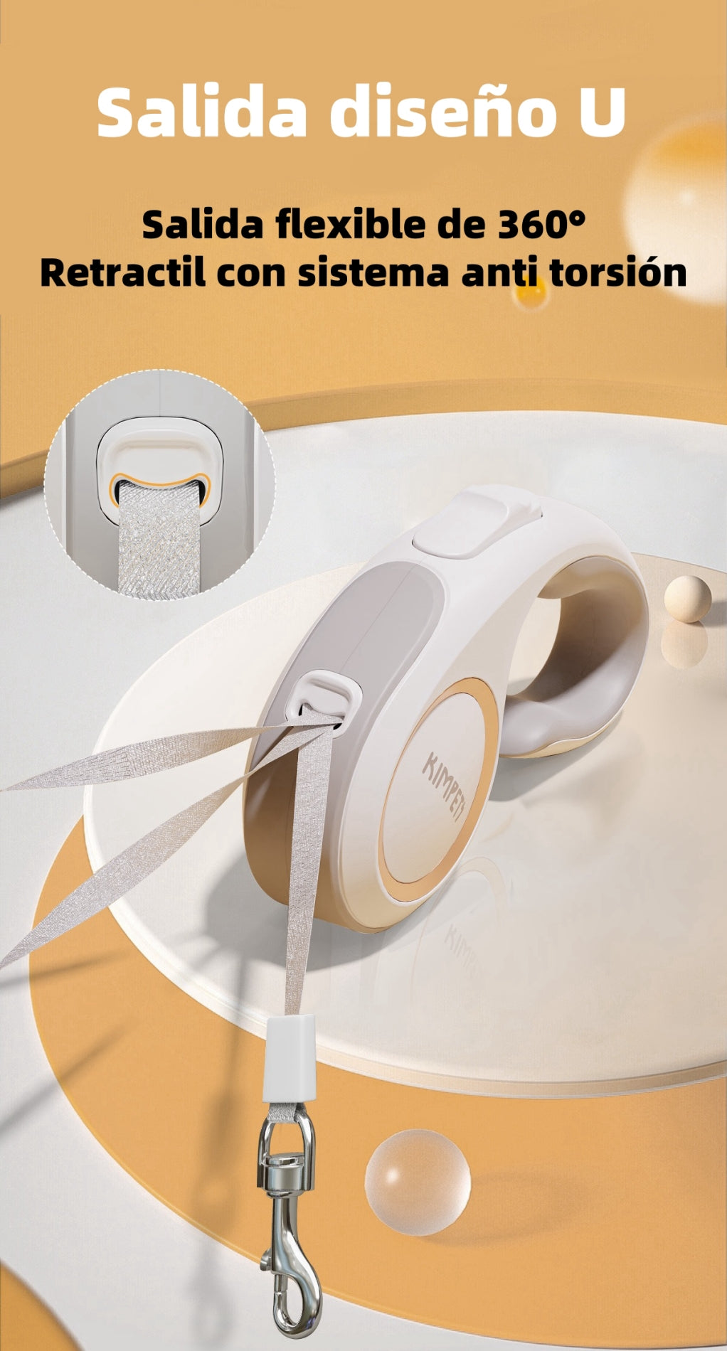 Correa Retráctil Para Mascotas 5Mts By LuBabycas