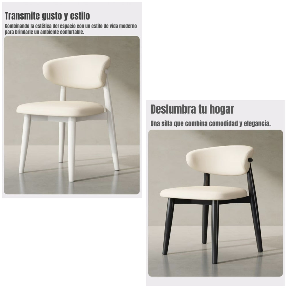 Pack 2 Sillas de Comedor Color Madera Family By LuBabycas