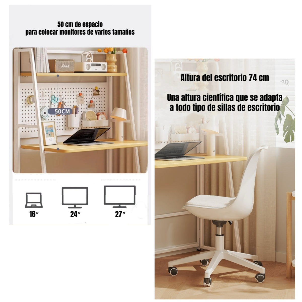 Escritorio Mesa Plegable Multifuncional 100cm Corsa