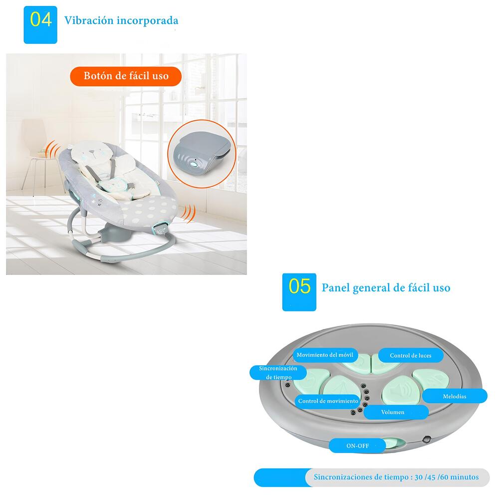 Columpio Mecedora Multifuncional Órbita Ingenuity LuBabycas