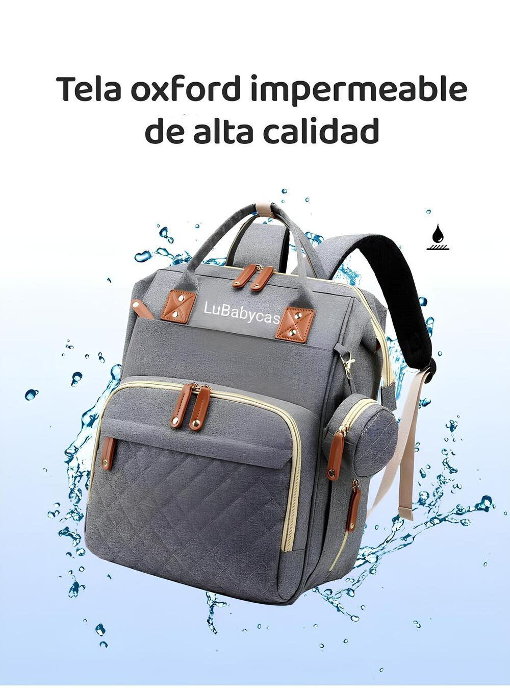 Mochila Maternal Con USB LuBabycas