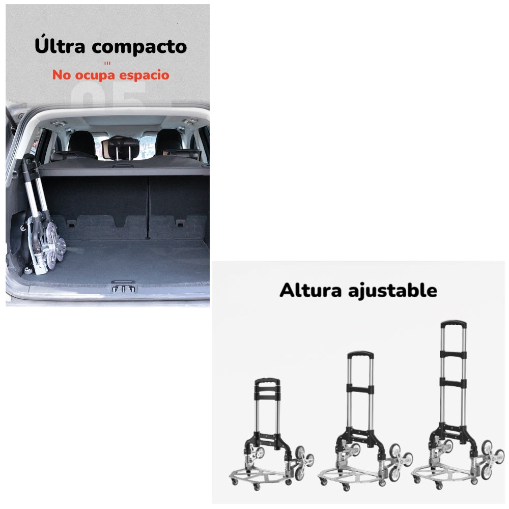 Carro De Carga Plegable Con Ruedas Trepadoras LuBabycas