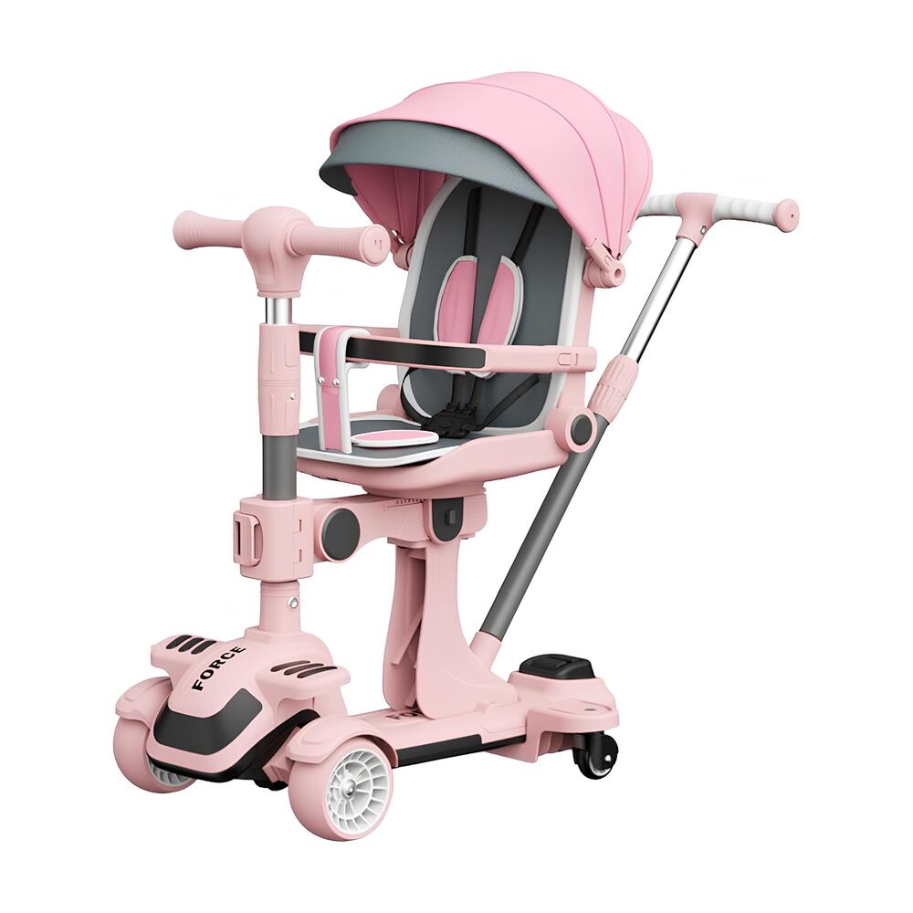 Triciclo Scooter 2 En 1 LuBabycas Rosado LuBabycas