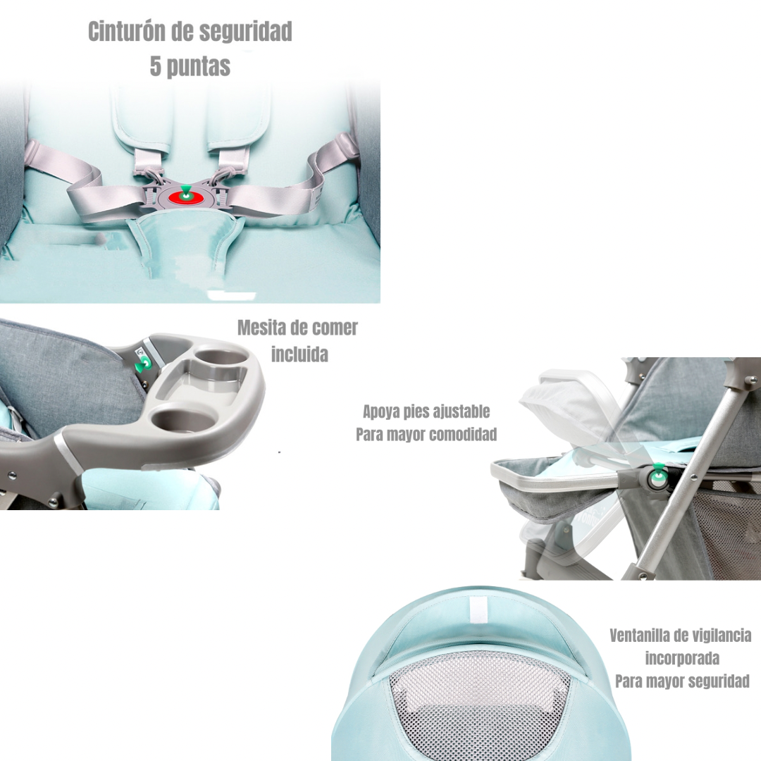 Coche De Paseo Reversible Rubik LuBabycas