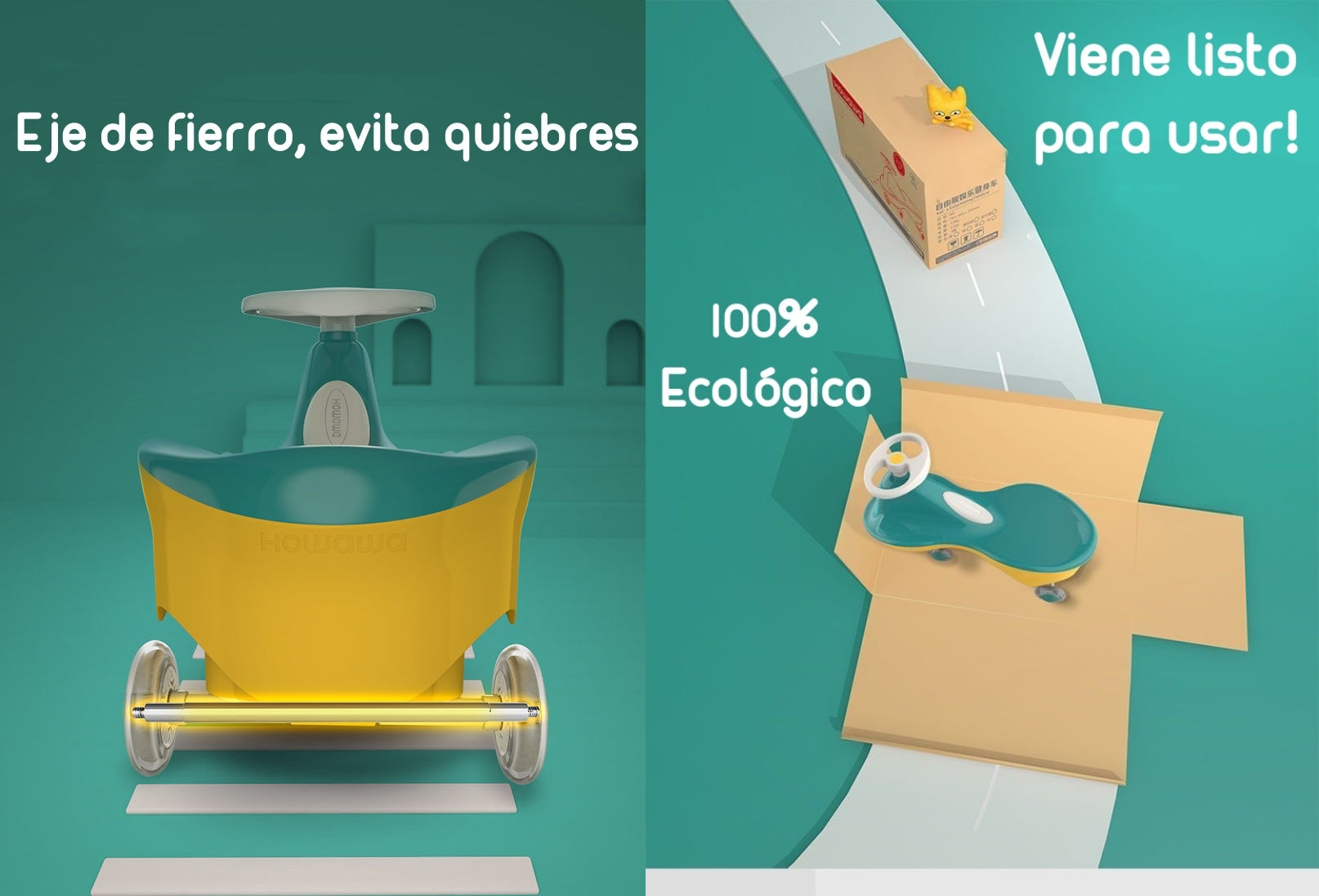 Andador Correpasillo Swing Car Andador Verde By Lubabycas