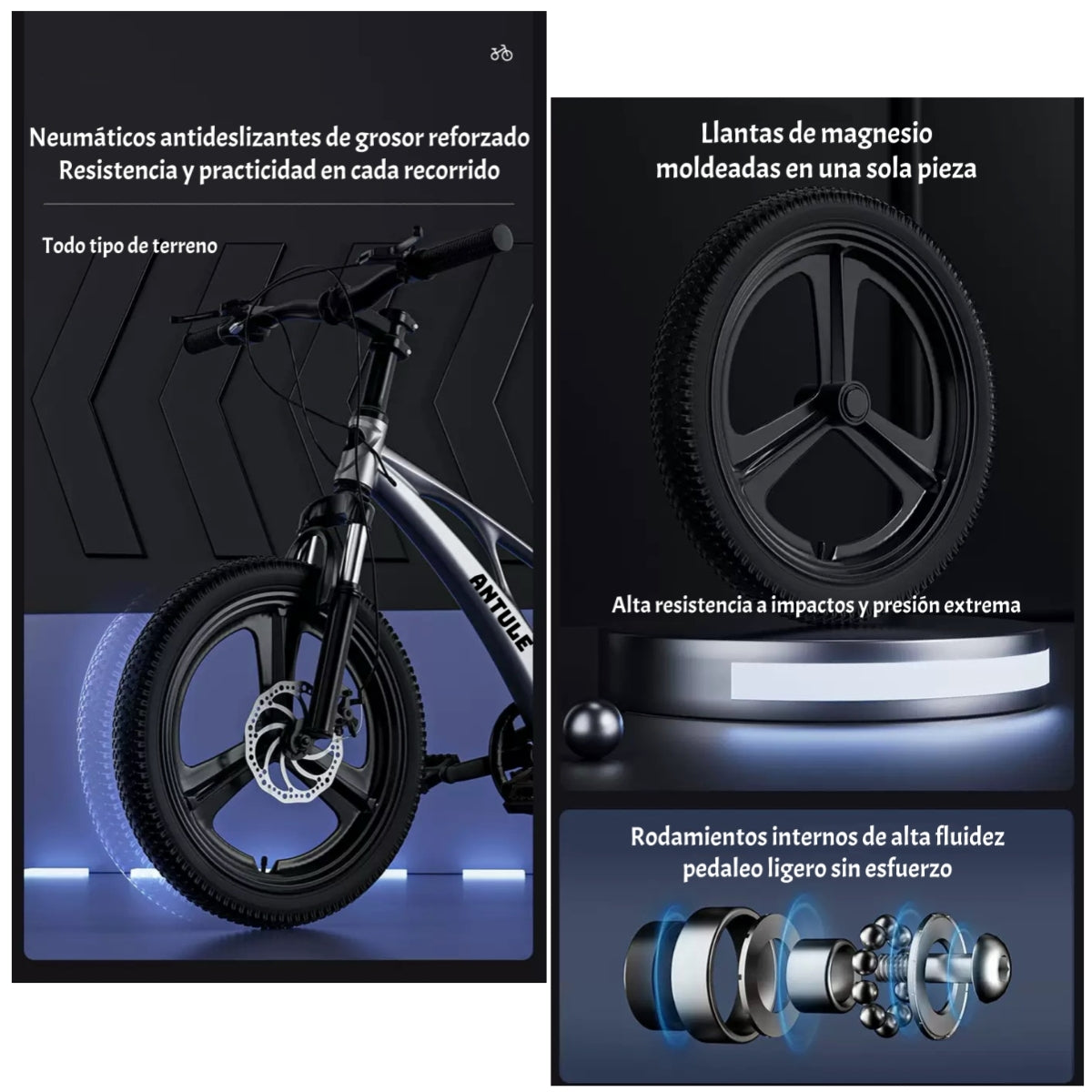 Bicicleta Infantil  City Aro 18 / 20 / 22 LuBabycas