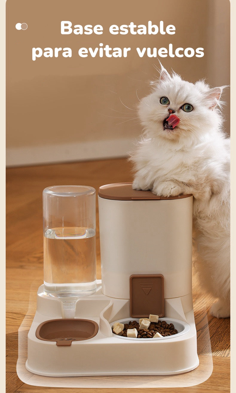 Dispensador Automático Agua Y Alimento 2 En 1 By LuBabycas