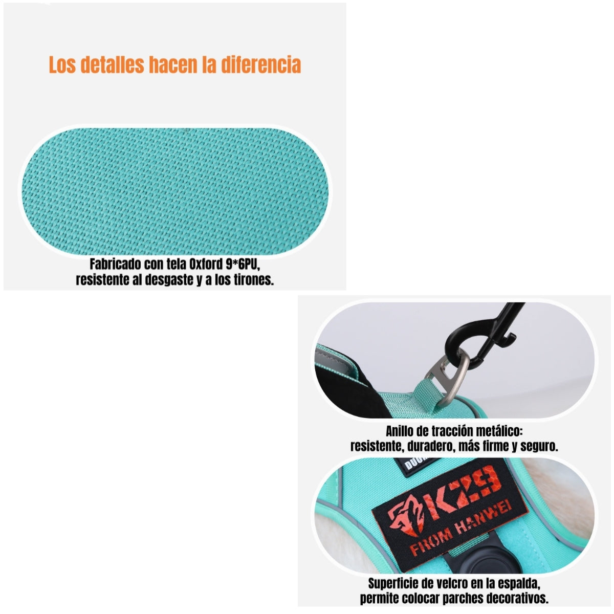Arnés Para Perro Ajustable Con Correa 1,5M Reflectante Kayla