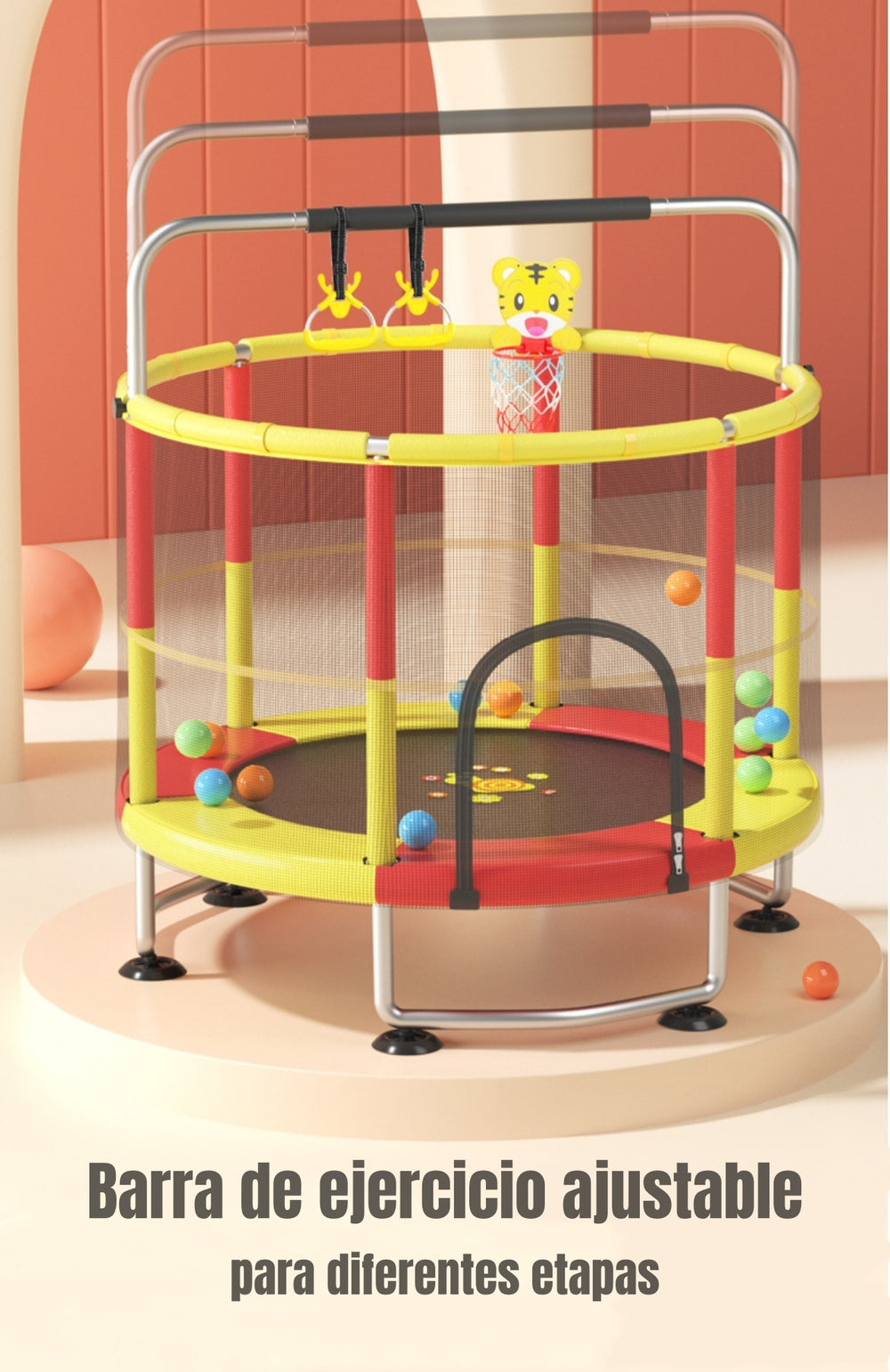 Cama Elástica 150cm Más Juegos Infantil Air LuBabycas