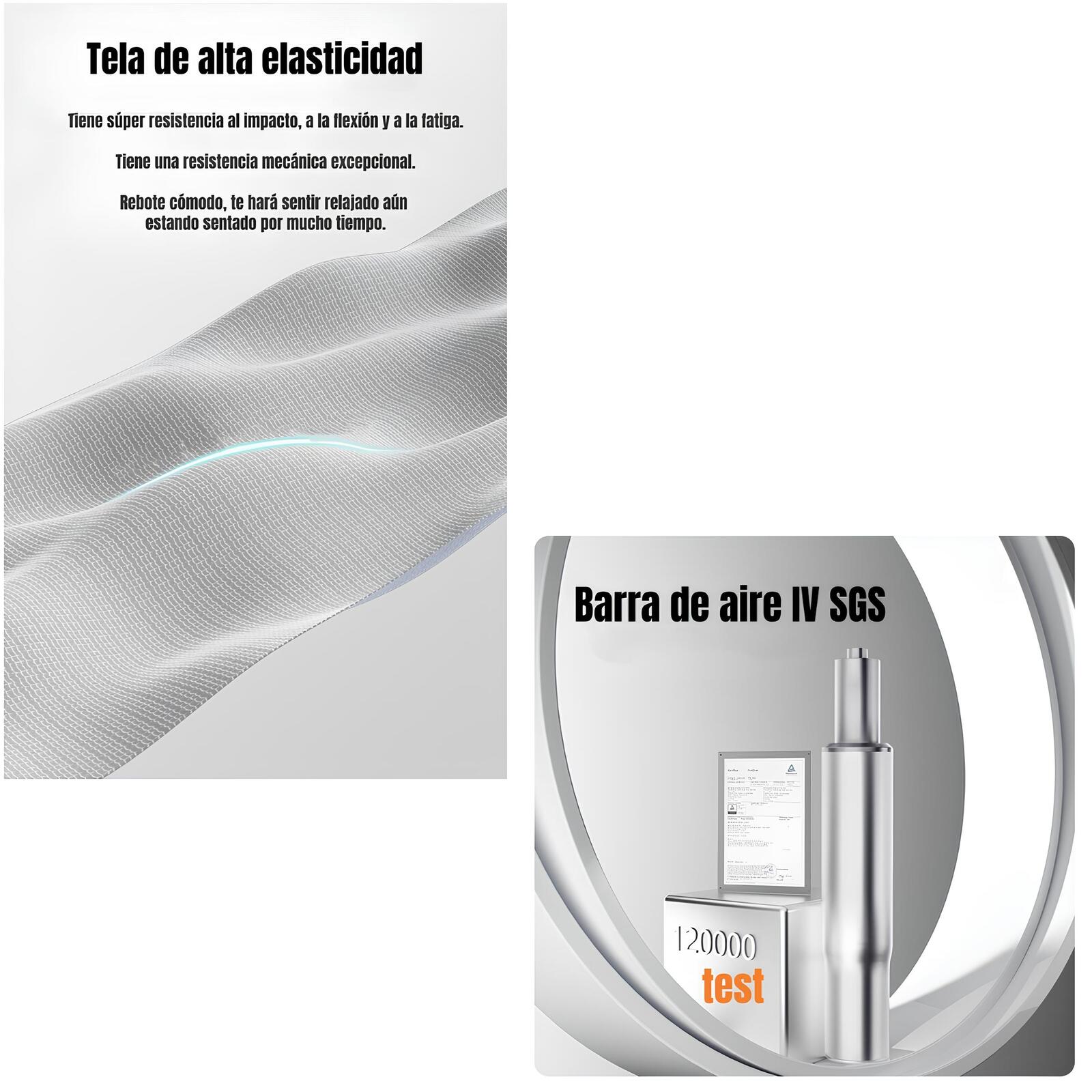 Silla De Escritorio Reclinable Premium E13 Gris LuBabycas