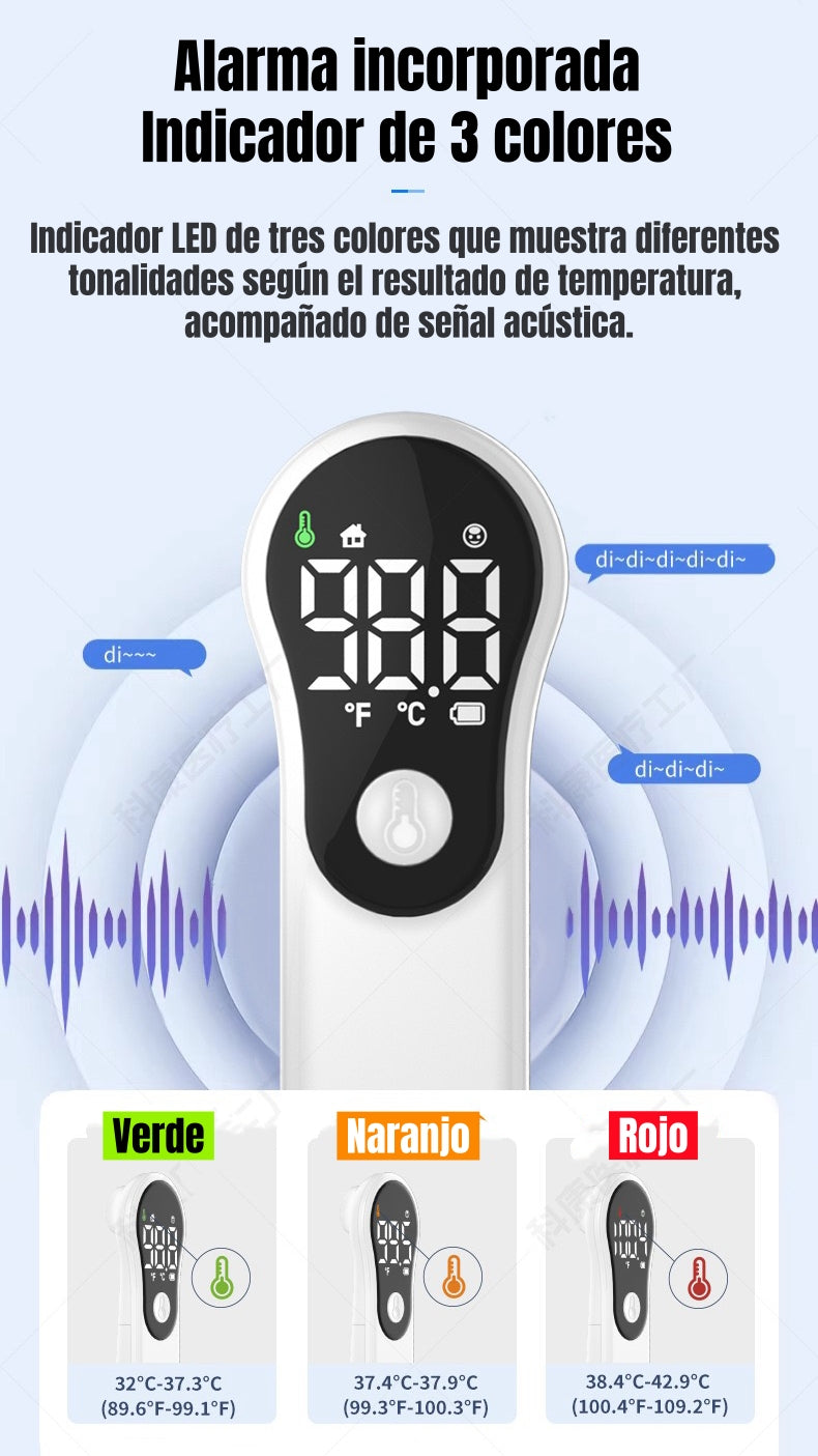 Termómetro Infrarrojo Digital Recargable M6 Blanco LuBabycas