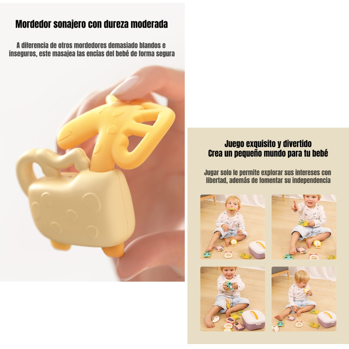 Mordedores Juguetes Sensoriales Educativos TM146 LuBabycas