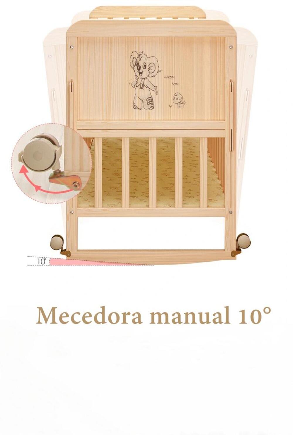 Cuna Madera Pack&Play 5 En 1 Etapas LuBabycas