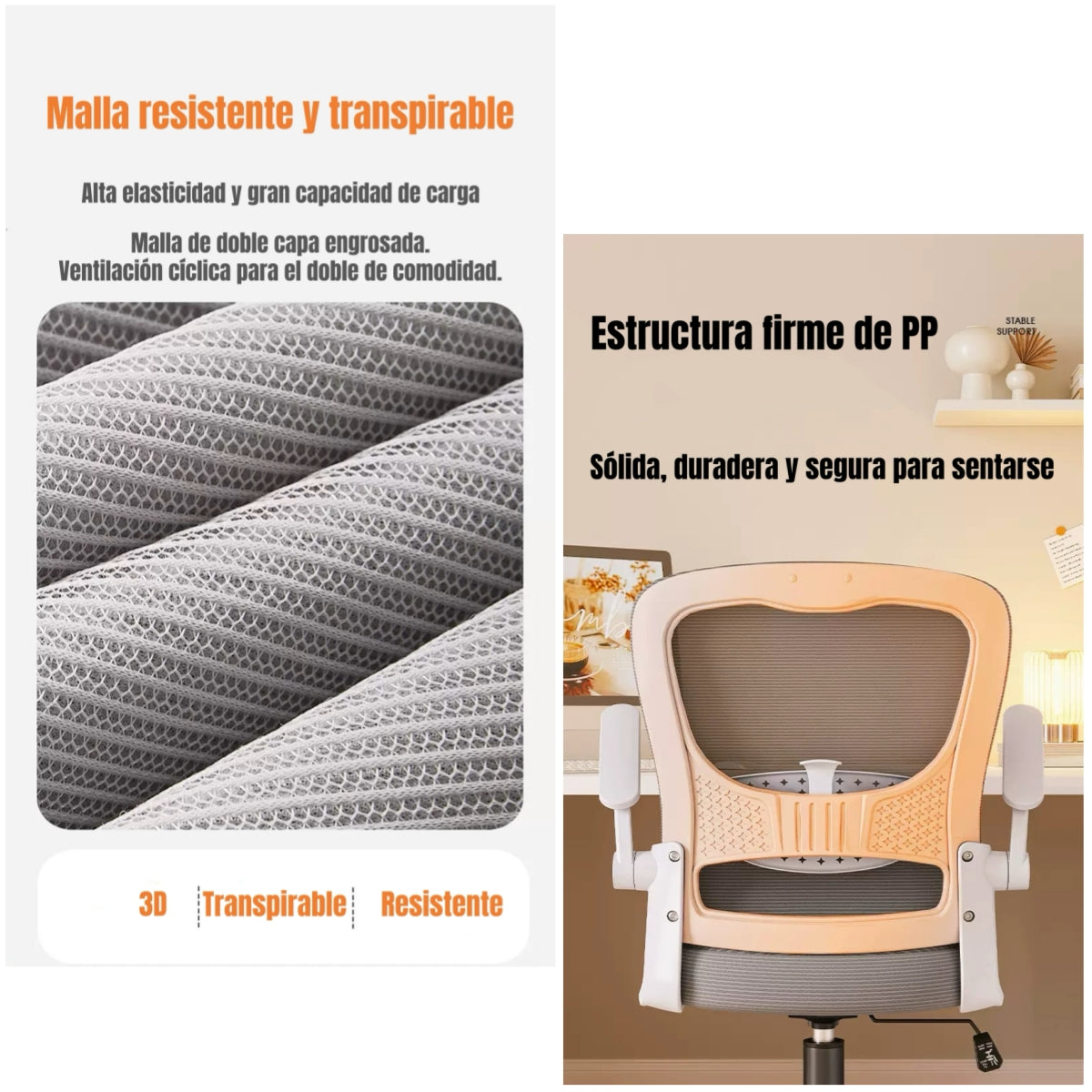 Silla Escritorio Oficina Reposacabezas Reclinable W807 Negra