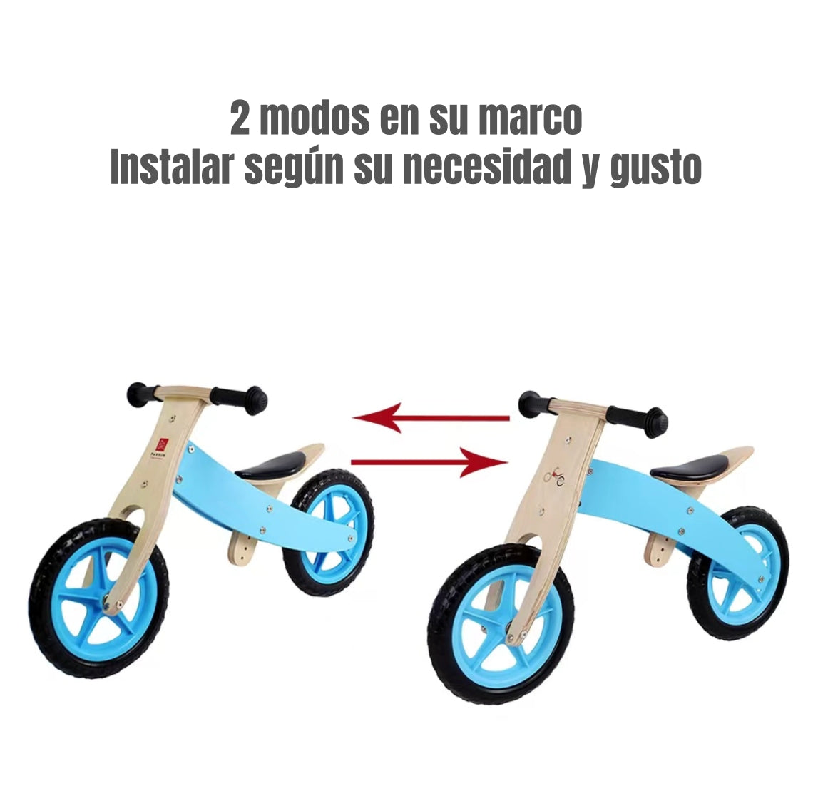 Bicicleta de Equilibrio Madera Wood LuBabycas