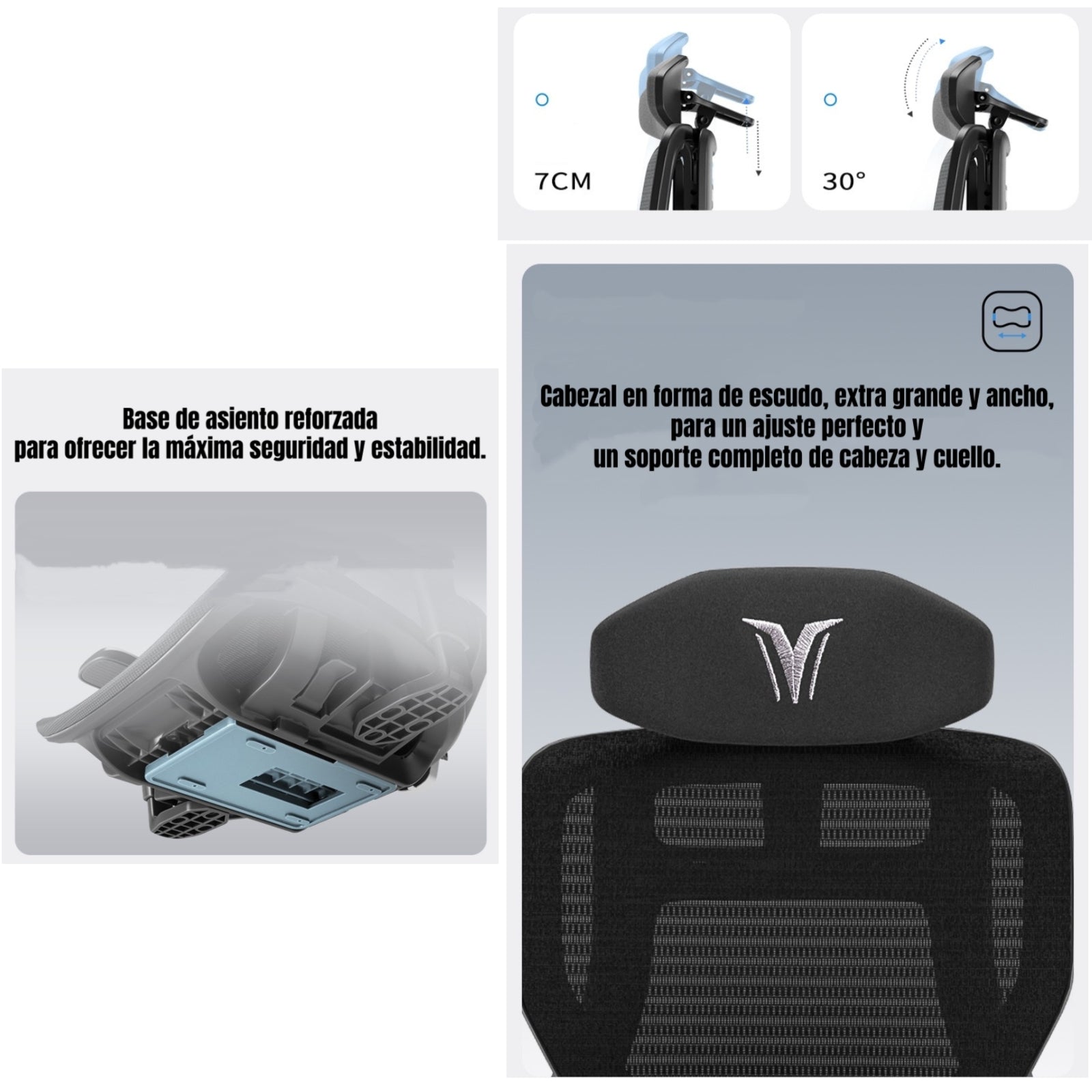 Silla De Escritorio Reclinable Con Reposapies E16 Negra