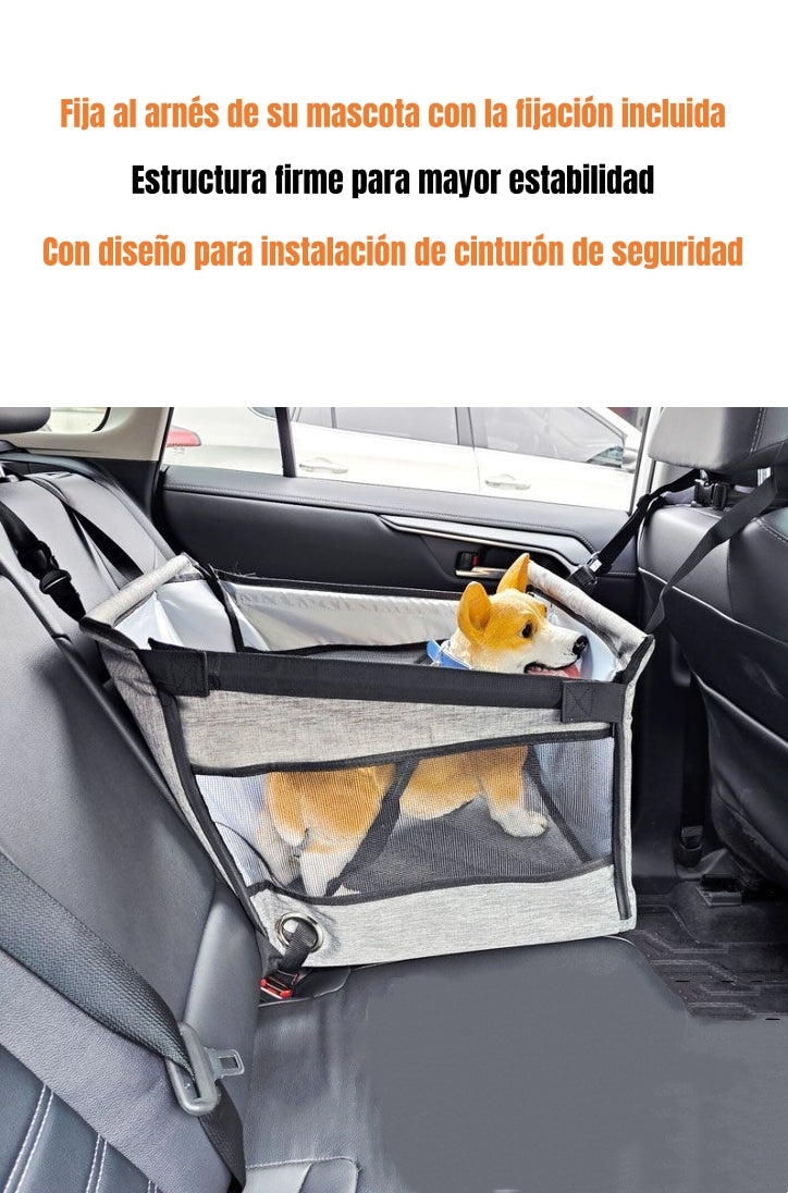 Asiento De Auto 49cm Perros Plegable Con Protector Guard