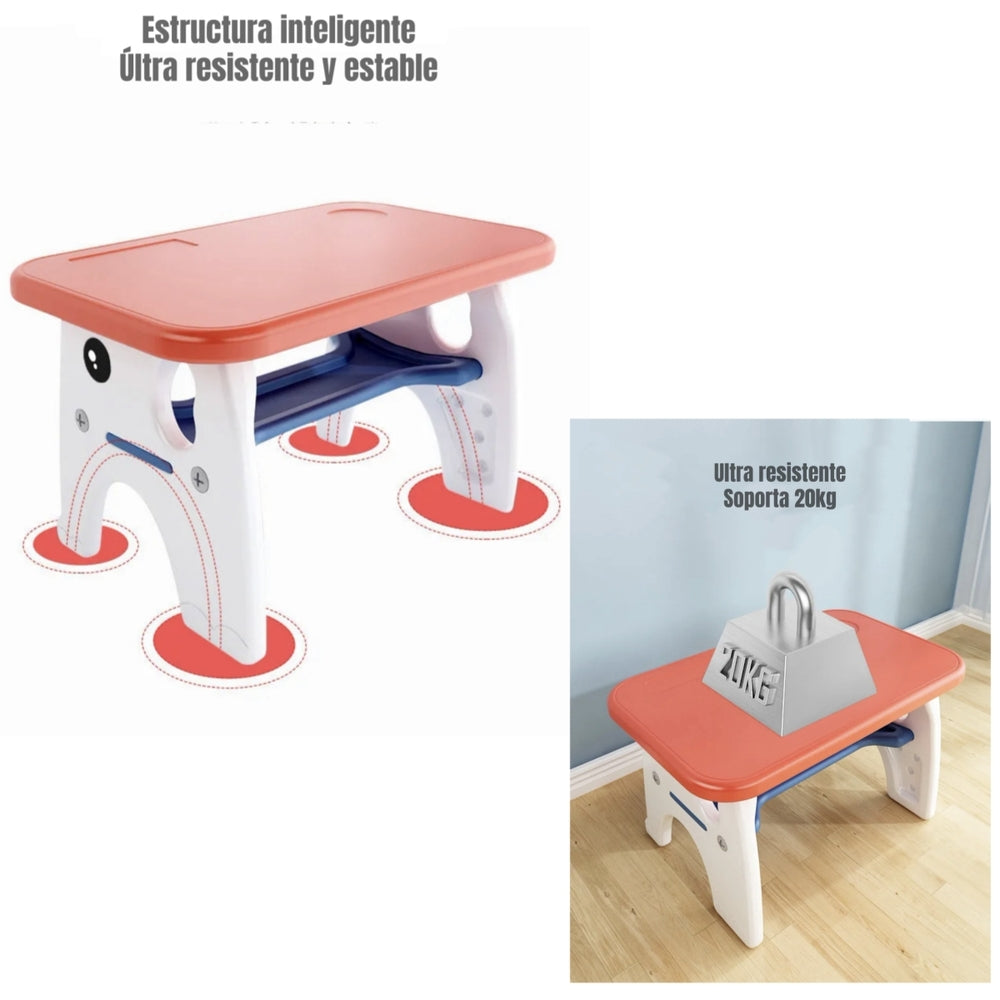 Mesa Con Silla Montessori Para Niños 4 En 1 By LuBabycas