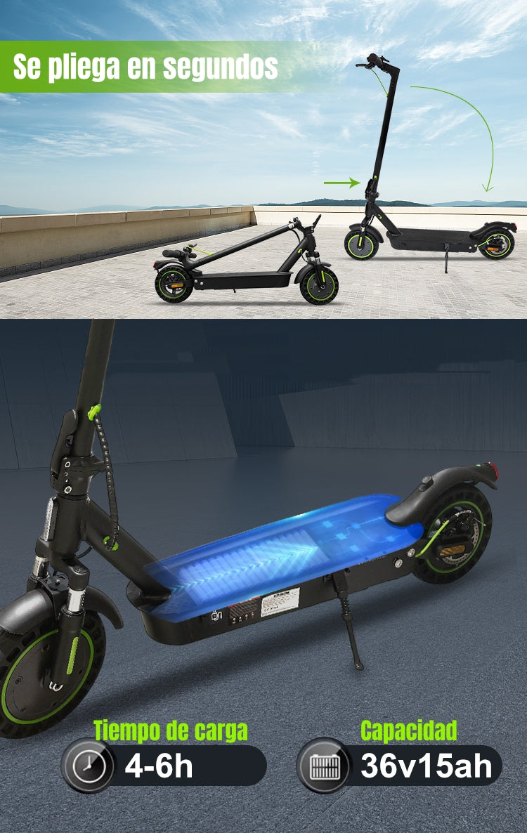 Scooter Eléctrico Aluminio Con APP 50KM 36V 500W E5Max