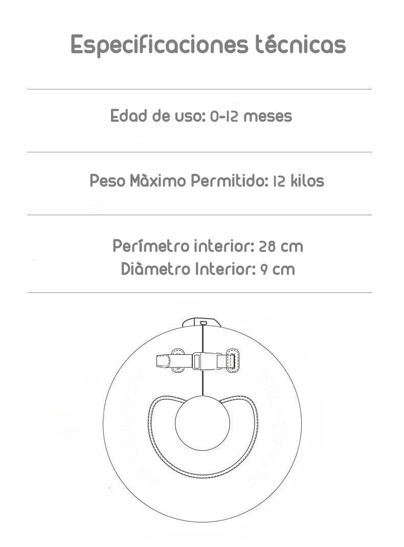 Flotador De Cuello Para Bebé Rosado By Lubabycas
