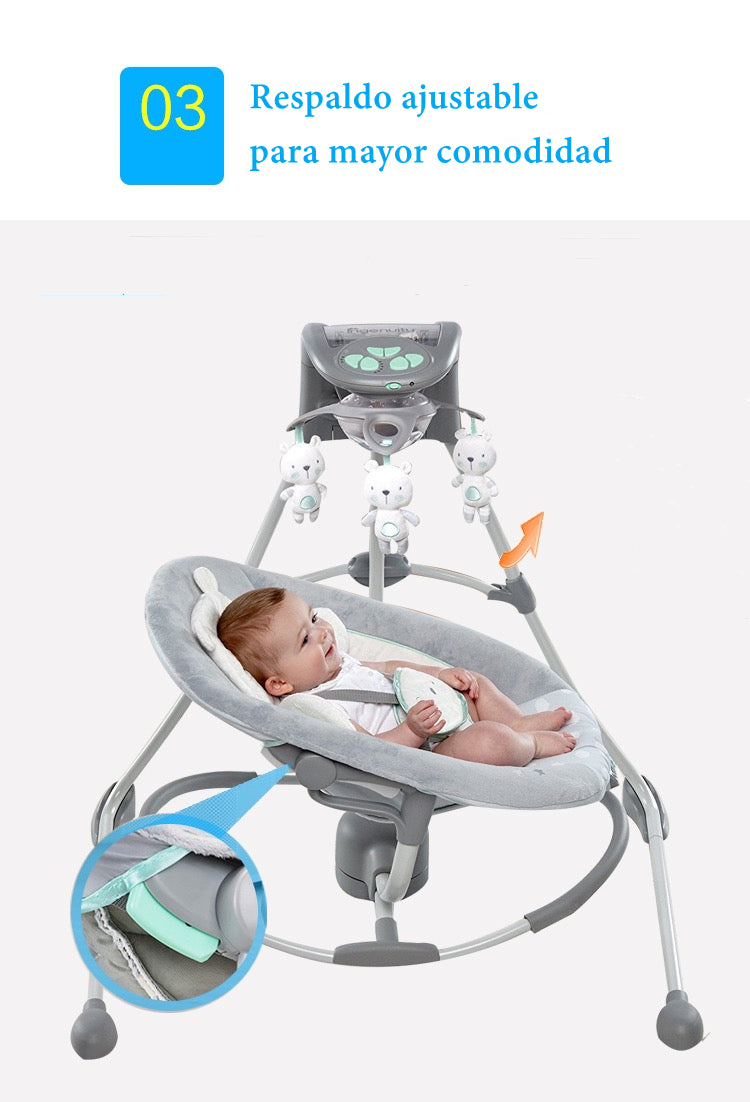 Columpio Mecedora Electrico 360° Ingenuity Lubabycas