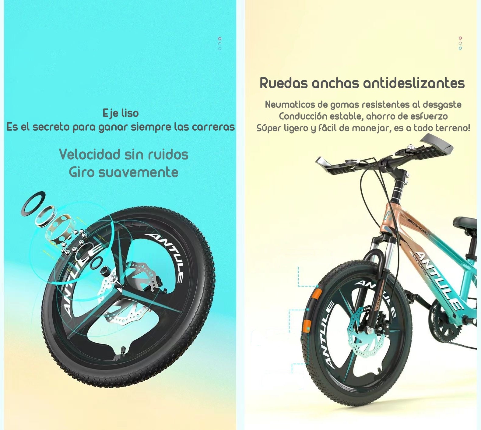 Bicicleta Infantil Antule Aro 18/20/22 LuBabycas