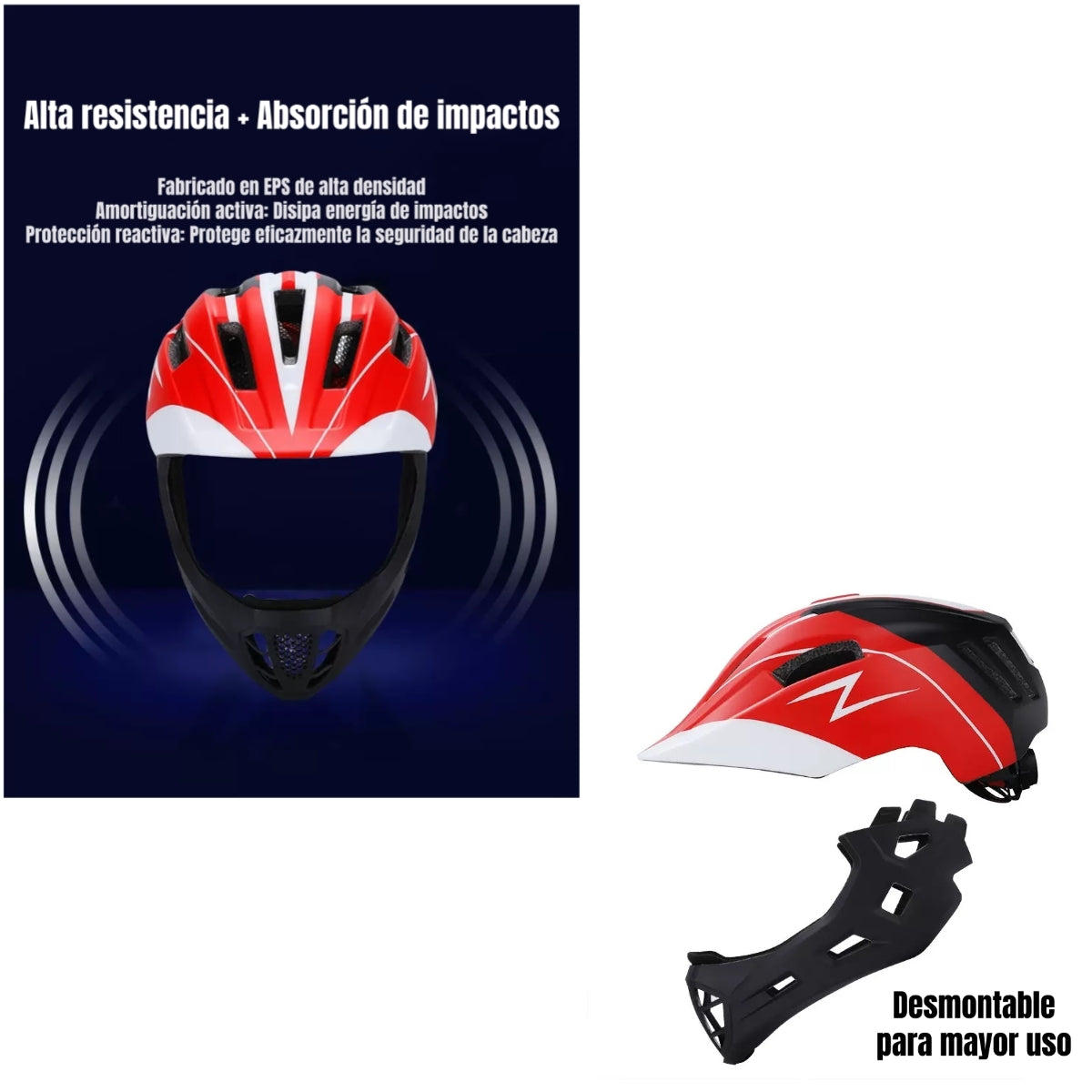 Casco Integral Infantil Bici 2 En 1 Slight Verde LuBabycas