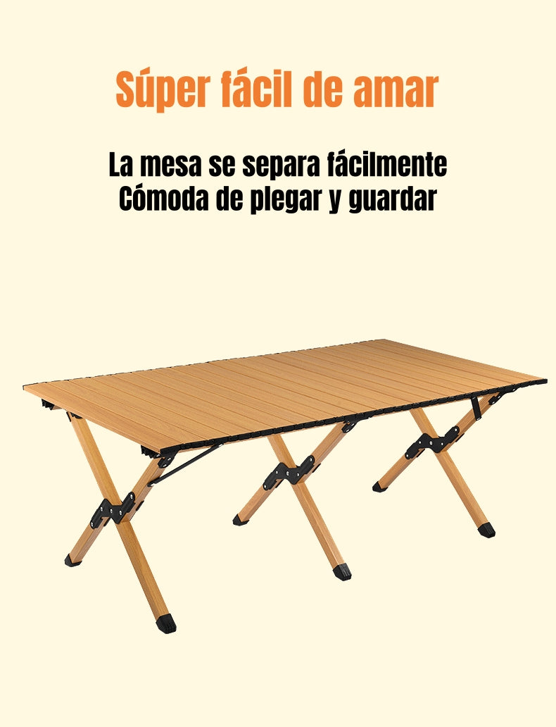 Mesa De Camping Plegable Impermeable 120x58cm Kemi