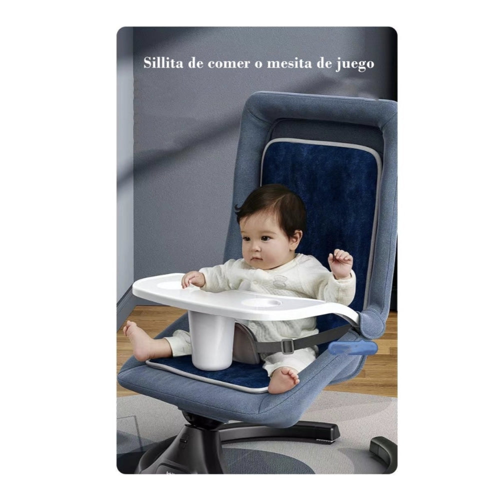 Mecedora Eléctrica Reclinable Bluetooth Lubabycas Rosada