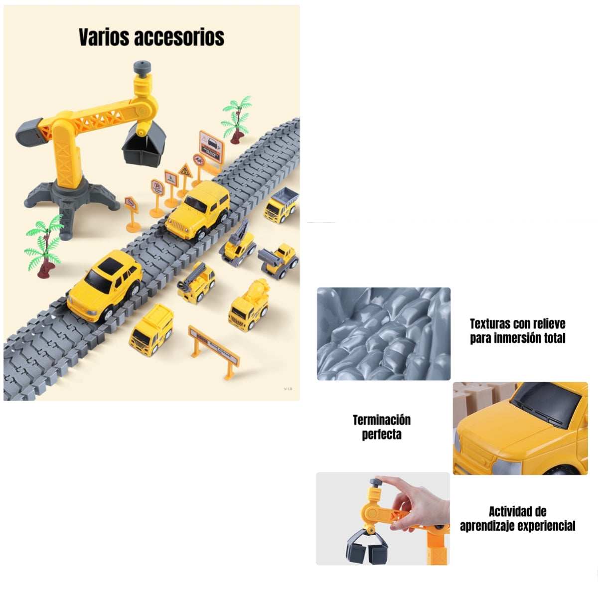 Juguete Autopista Eléctrica 249 Piezas TM208 LuBabycas