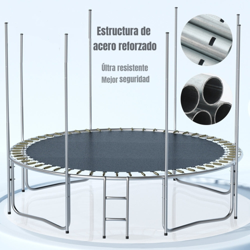 Cama Elástica Infantil 305cm Con Escalera Cumbres LuBabycas
