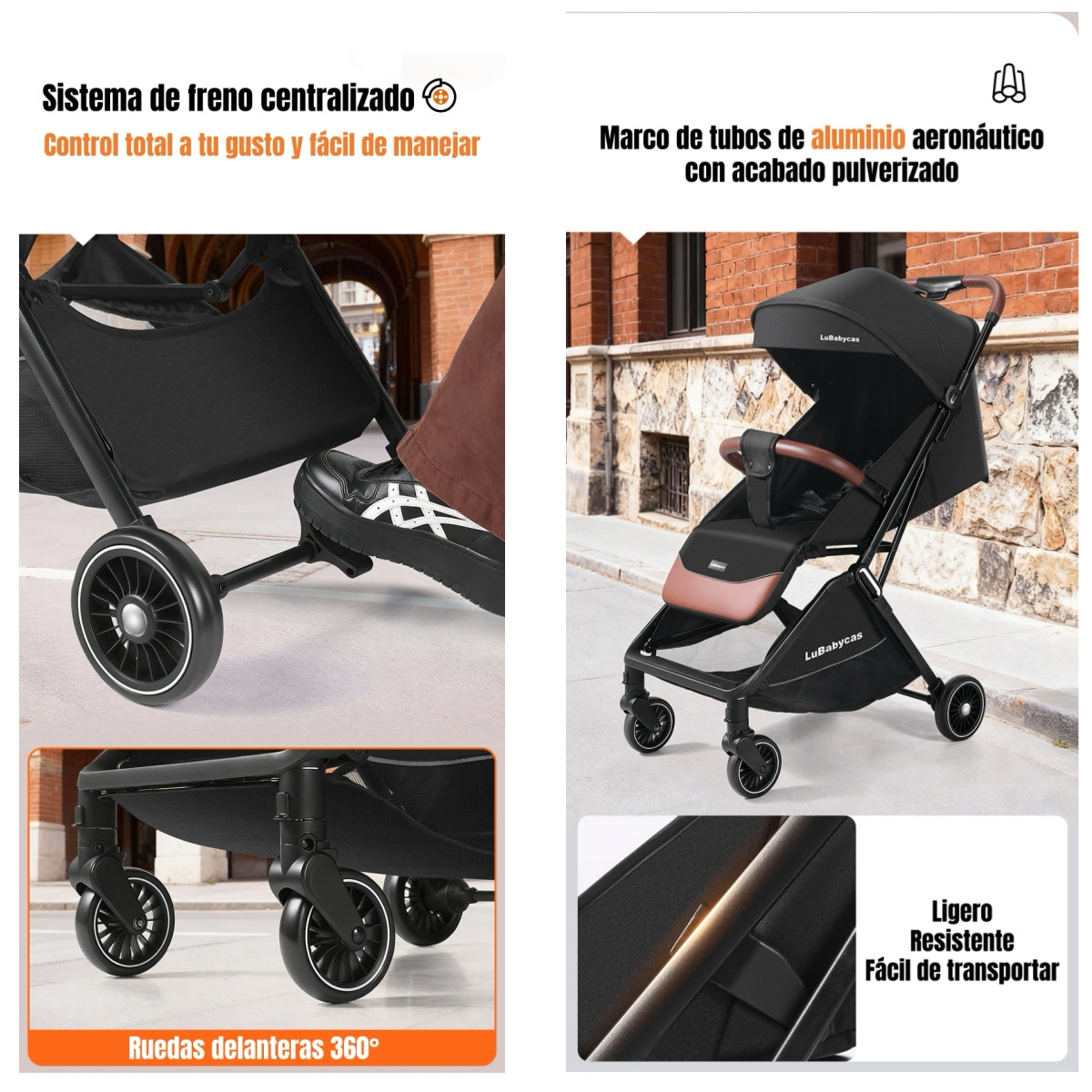 Coche De Paseo Aluminio 0-3 Años Find LuBabycas