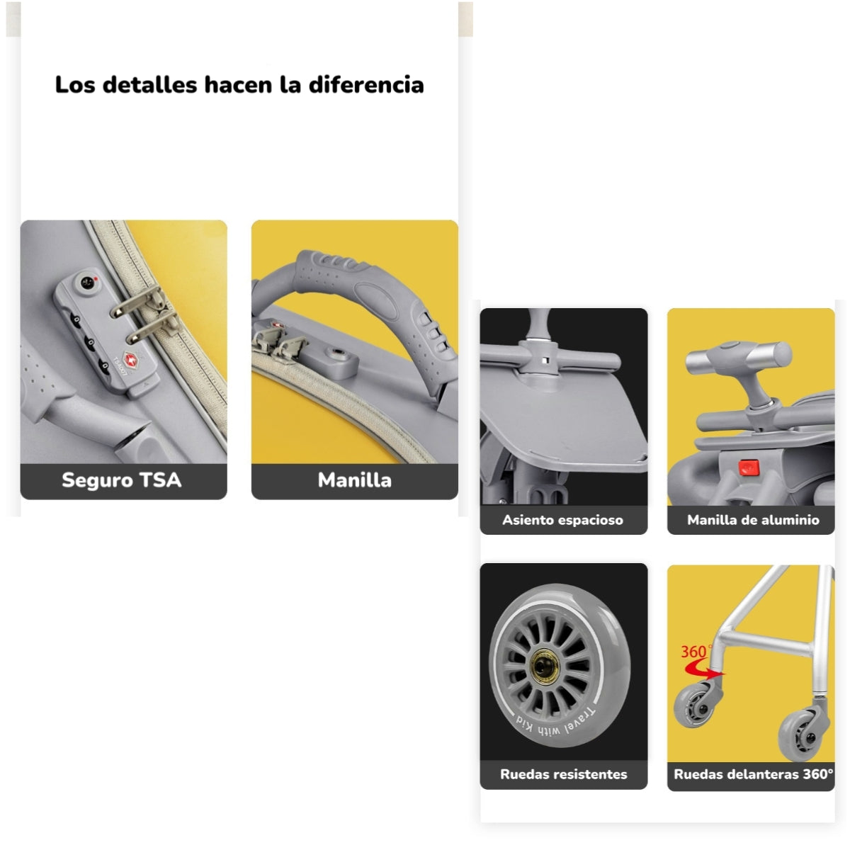 Maleta De Viaje Infantil Convertible 2 En 1 By LuBabycas