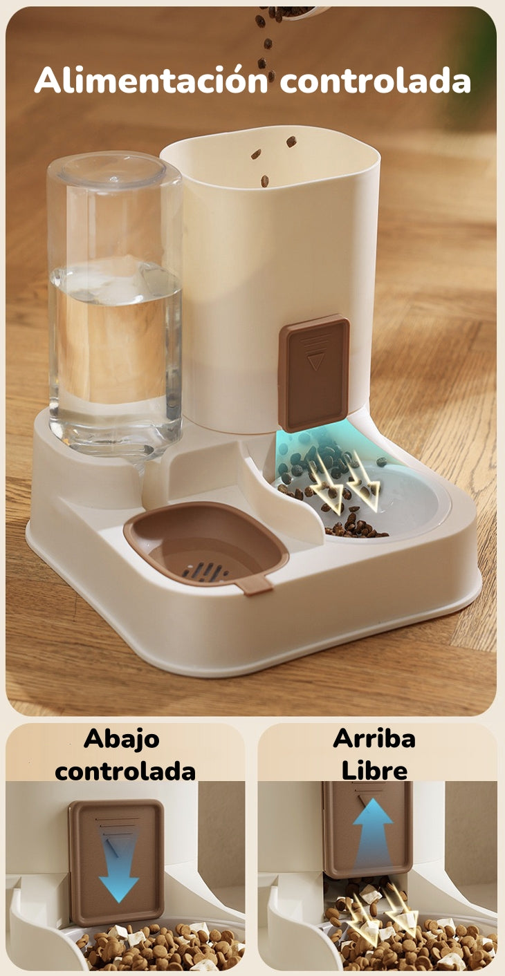 Dispensador Automático Agua Y Alimento 2 En 1 By LuBabycas