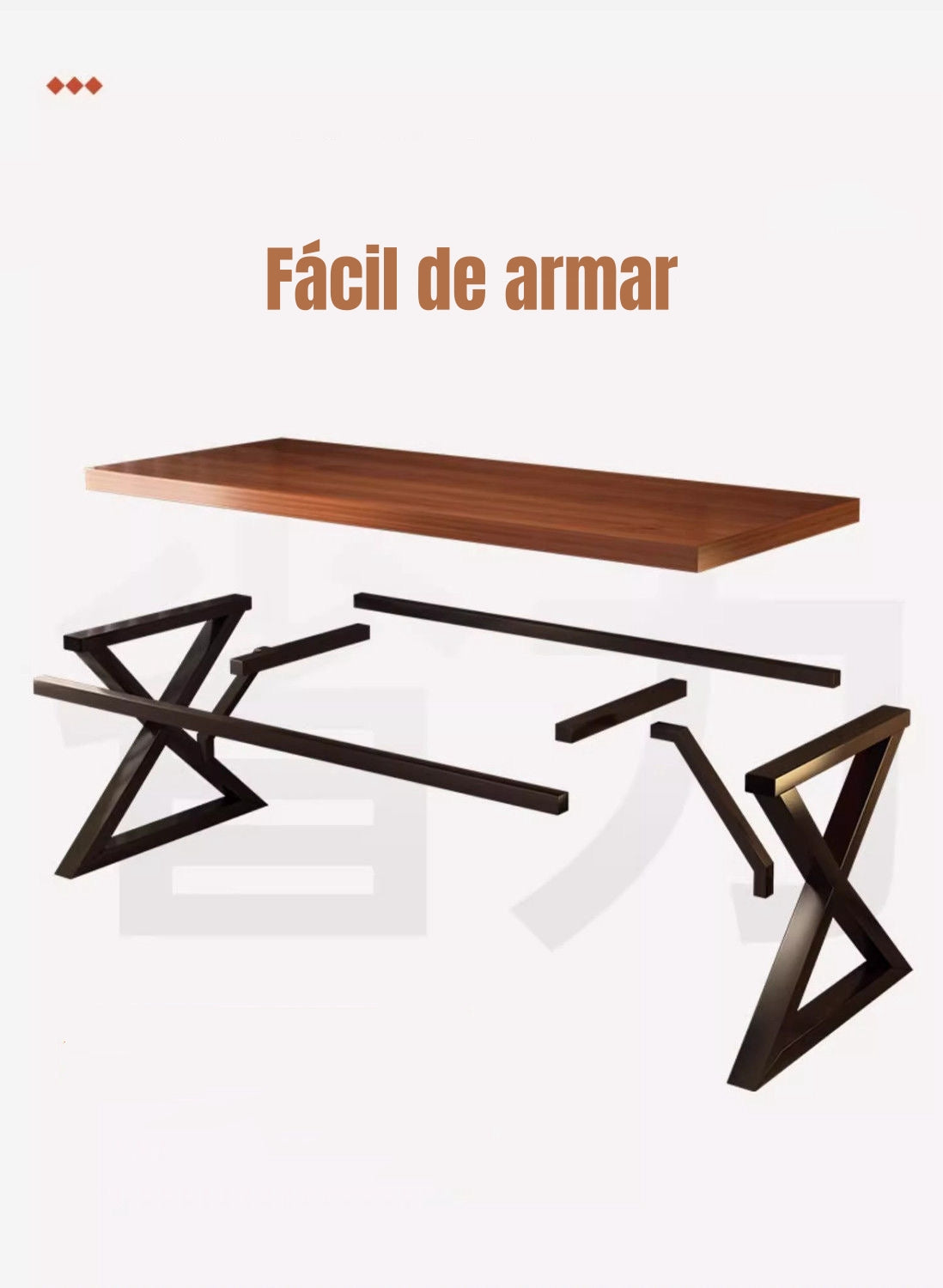 Escritorio Mesa Comedor Gamer Rain 120*60*75cm LuBabycas