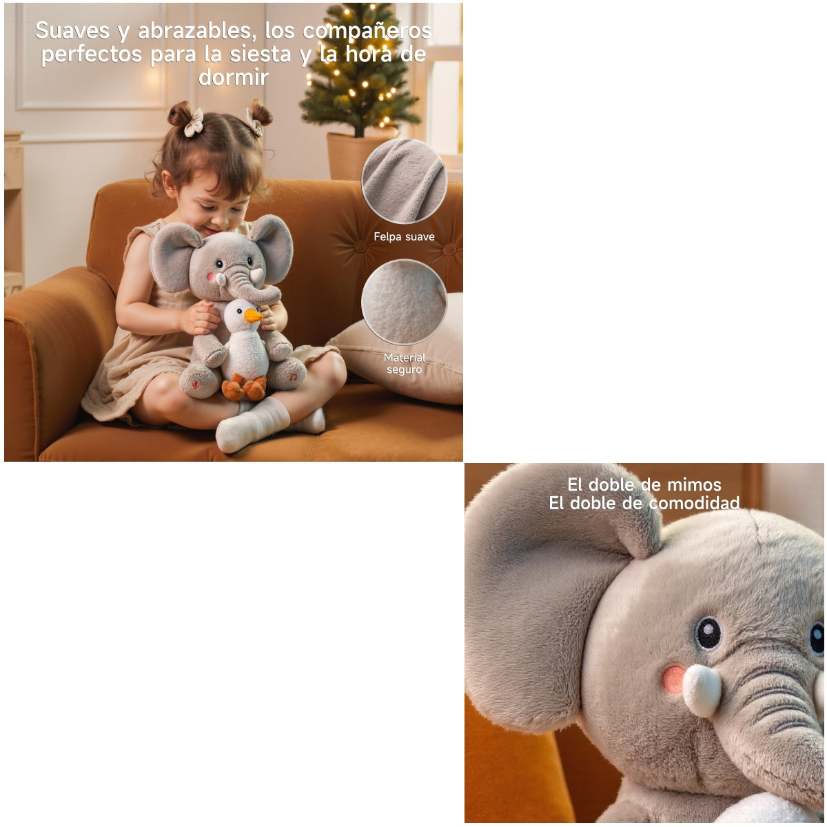 Peluche Elefante Interactivo Graba Canta y se Balancea TM389