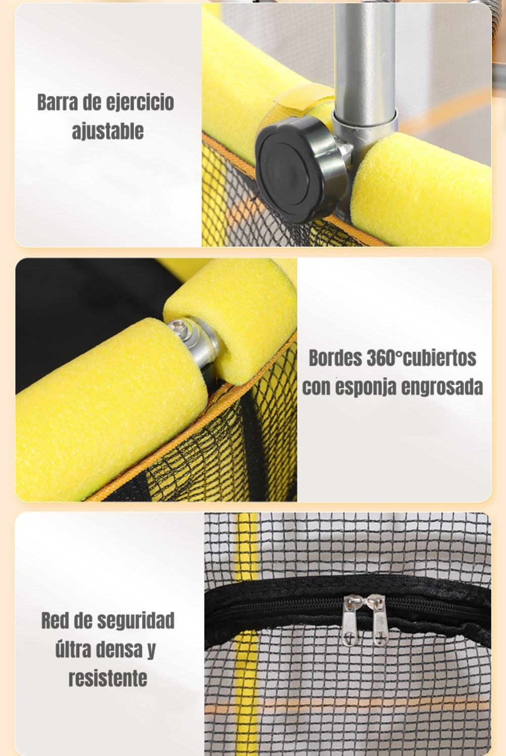 Cama Elástica 150cm Más Juegos Infantil Air LuBabycas