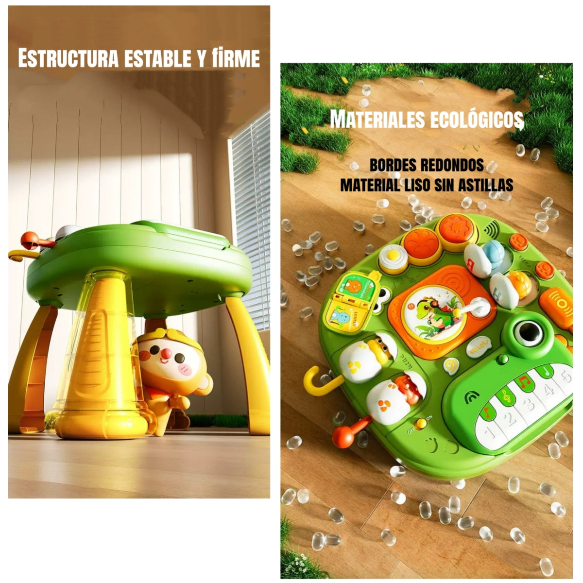 Juguete Mesa De Actividades Musical Con Luces Volt LuBabycas