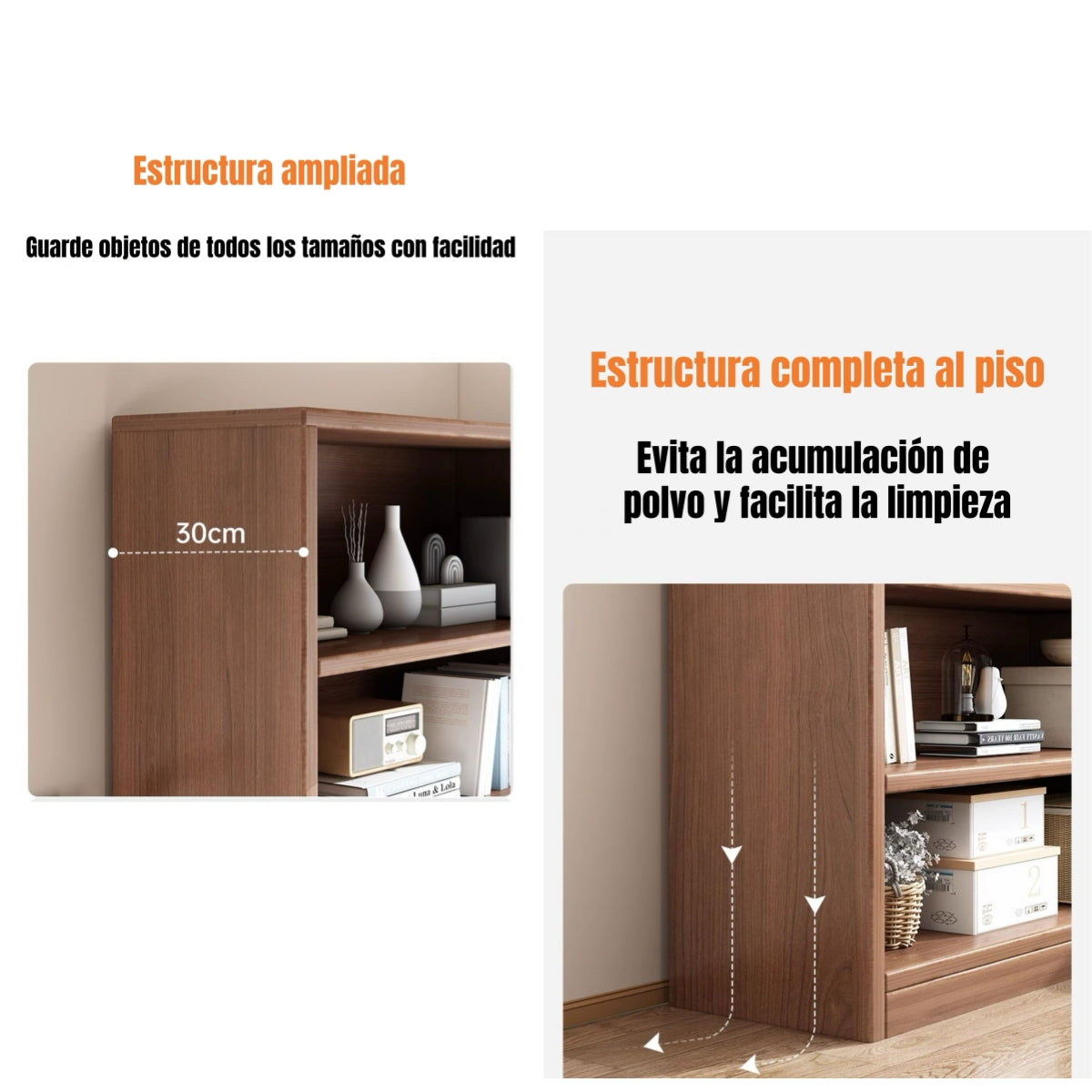 Librero Biblioteca Organizador Estante 100x180cm Monte