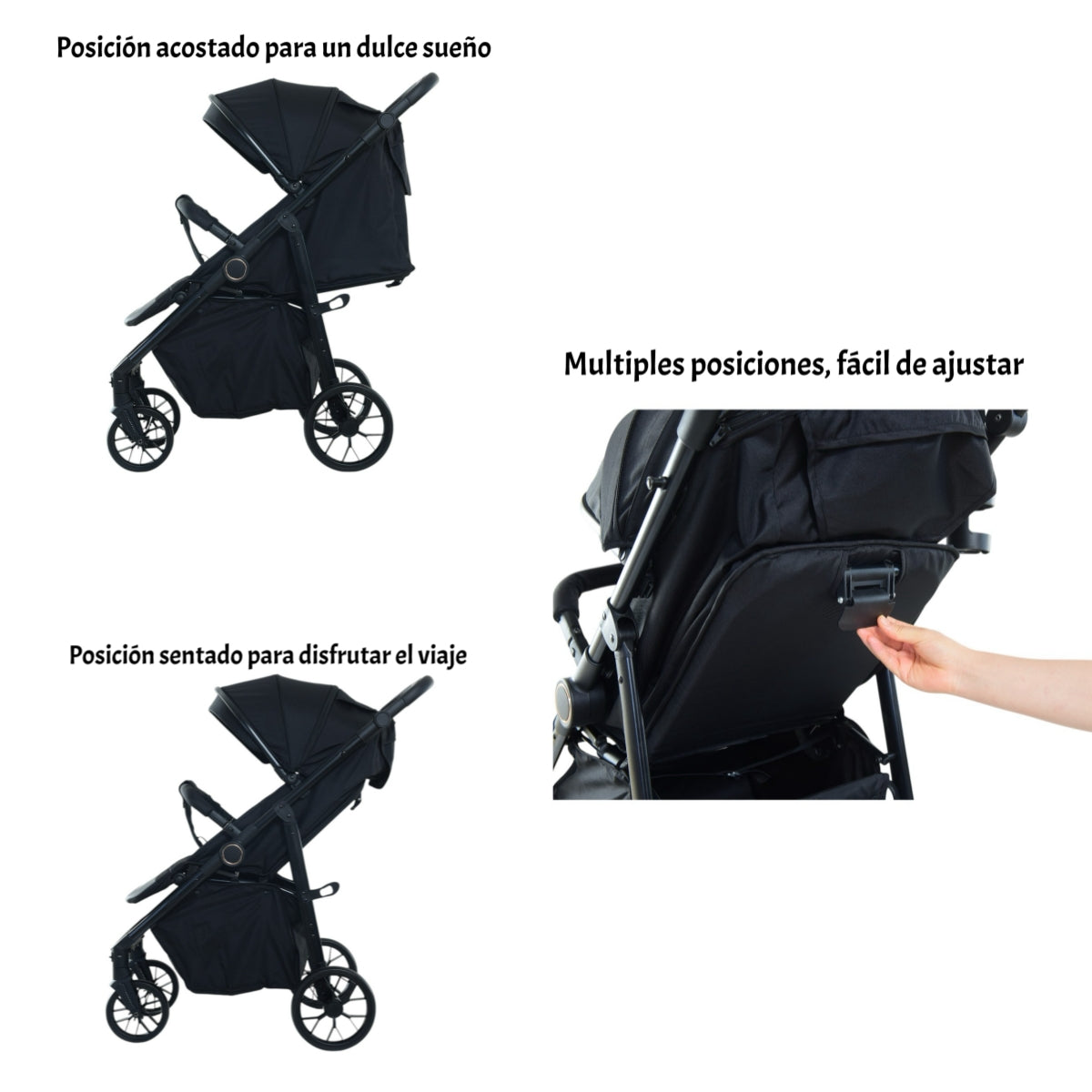 Coche De Paseo Hasta 4 Años Con Posa Vaso Iron LuBabycas