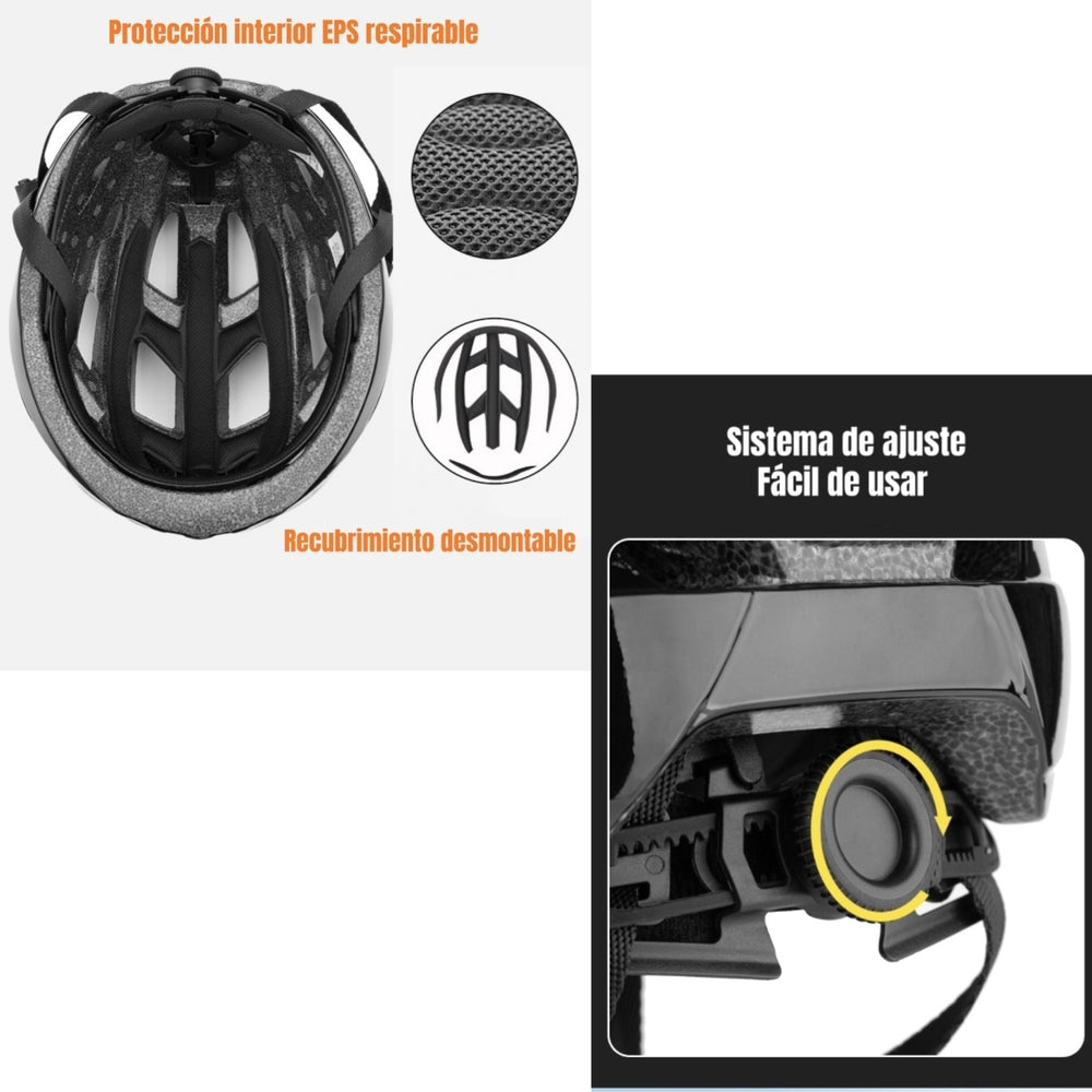 Casco Bicicleta Con Mica Facial Magnética LuBabycas