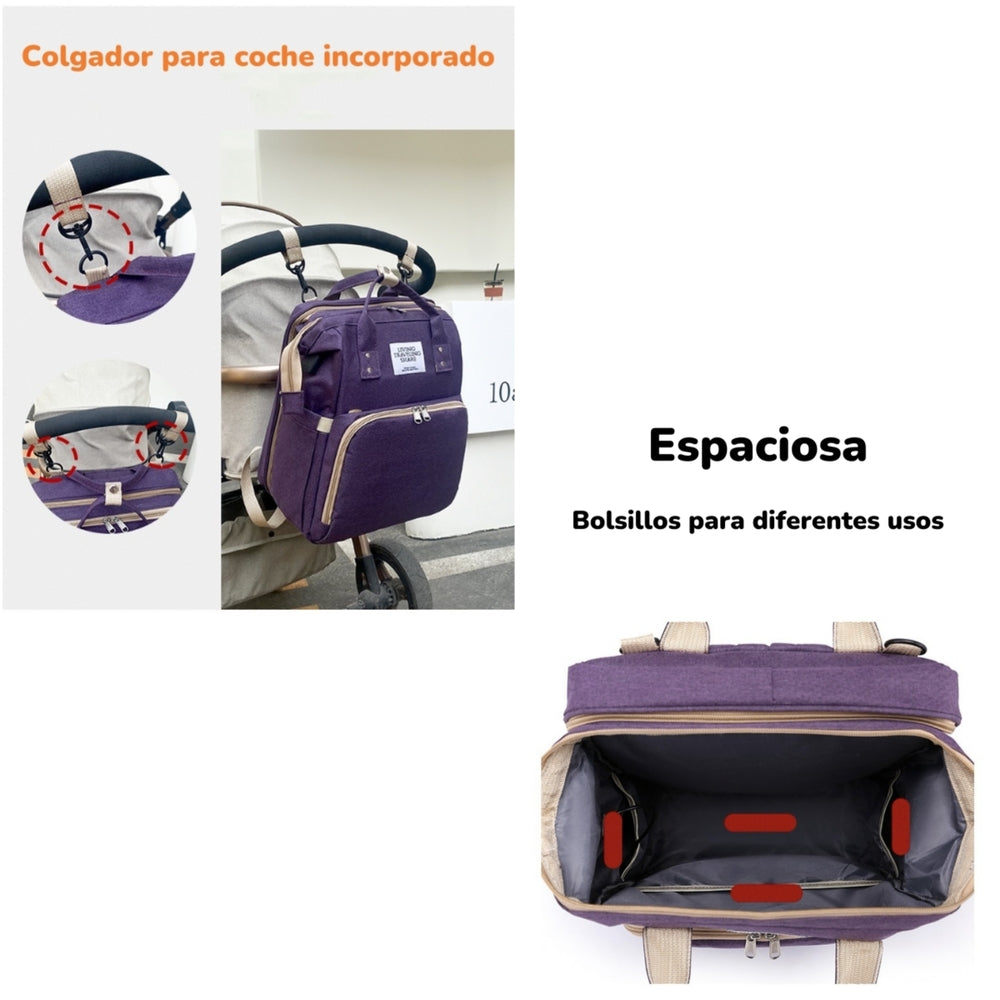 Mochila Maternal TD 2 En 1 By LuBabycas