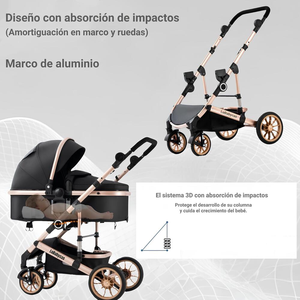 Coche Cuna Con Silla Nido Y Accesorios Musso LuBabycas