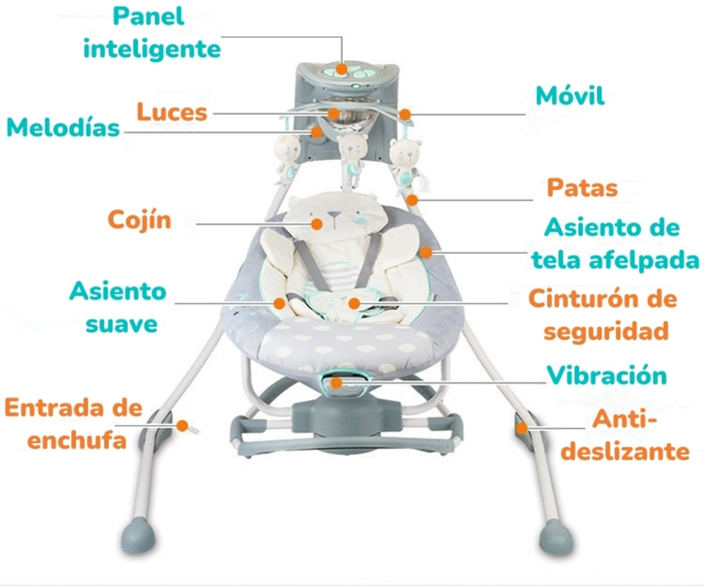 Columpio Mecedora Multifuncional Órbita Ingenuity LuBabycas