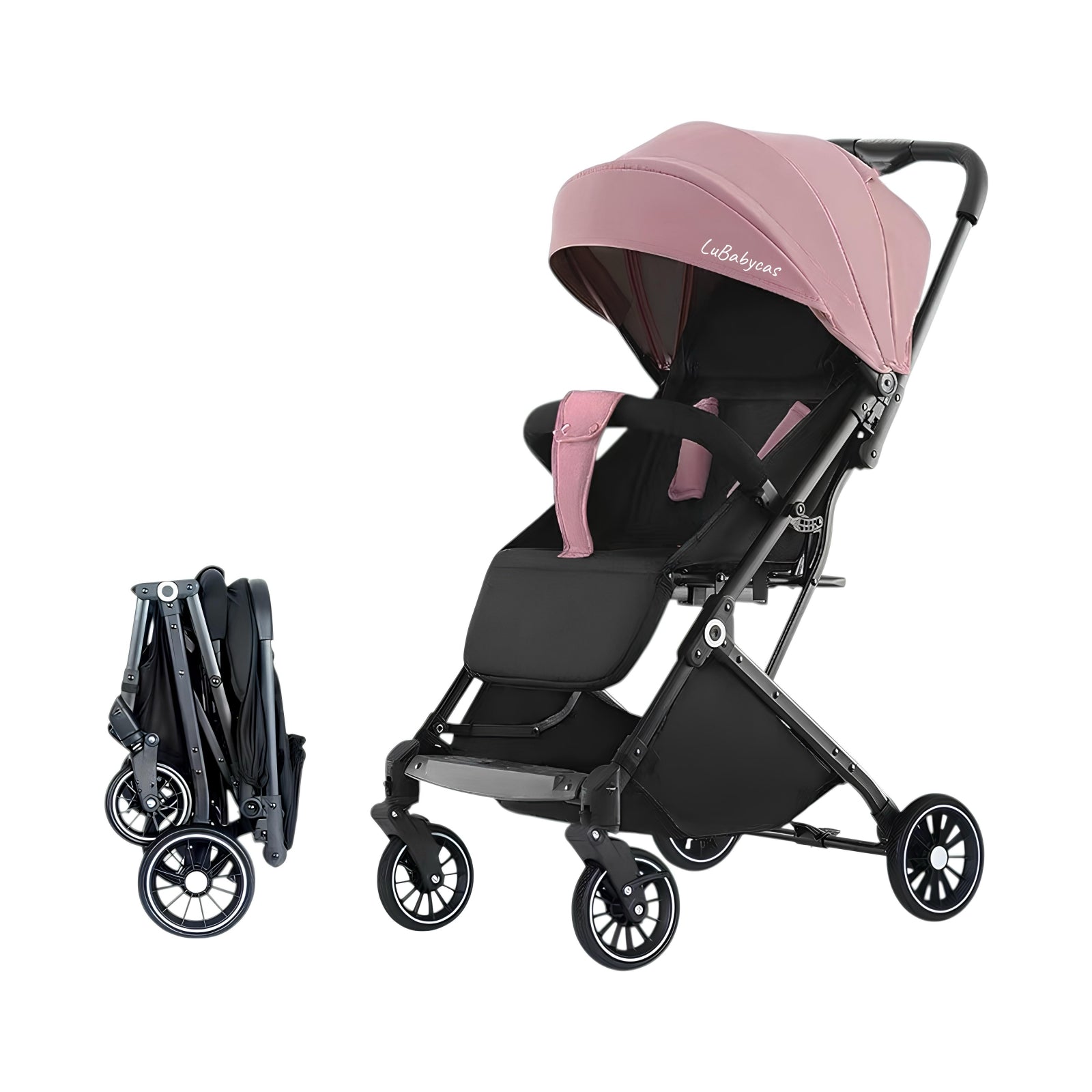 Coche De Paseo Maleta Compacto 0-3 Años Tour Rosa LuBabycas