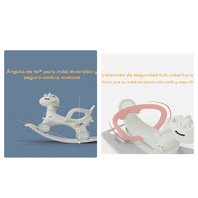Correpasillo Andador Balance 3 En 1 Con Accesorios Blanco