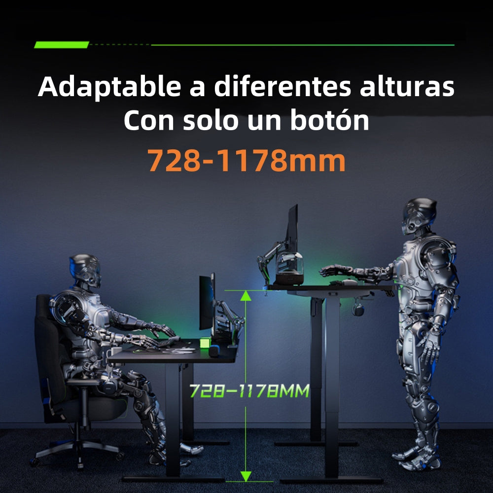 Escritorio Eléctrico Regulable Warrior 140cm LuBabycas