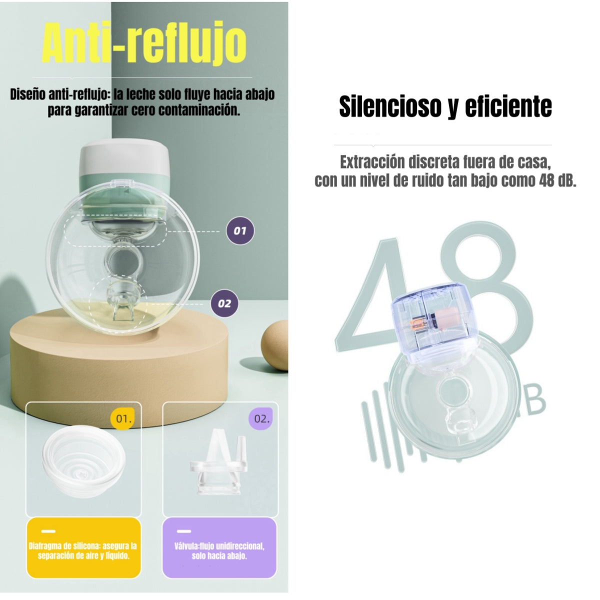 Extractor De Leche Eléctrico Manos Libre W103 LuBabycas